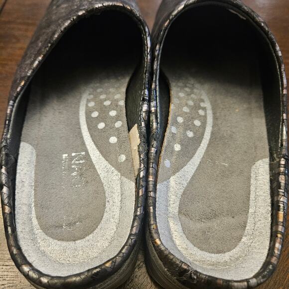 NAOT Lodos Slide Mule Women's Size 38/ US 7-7.5 Mixed Metallic Leather Slip On - Picture 4 of 12